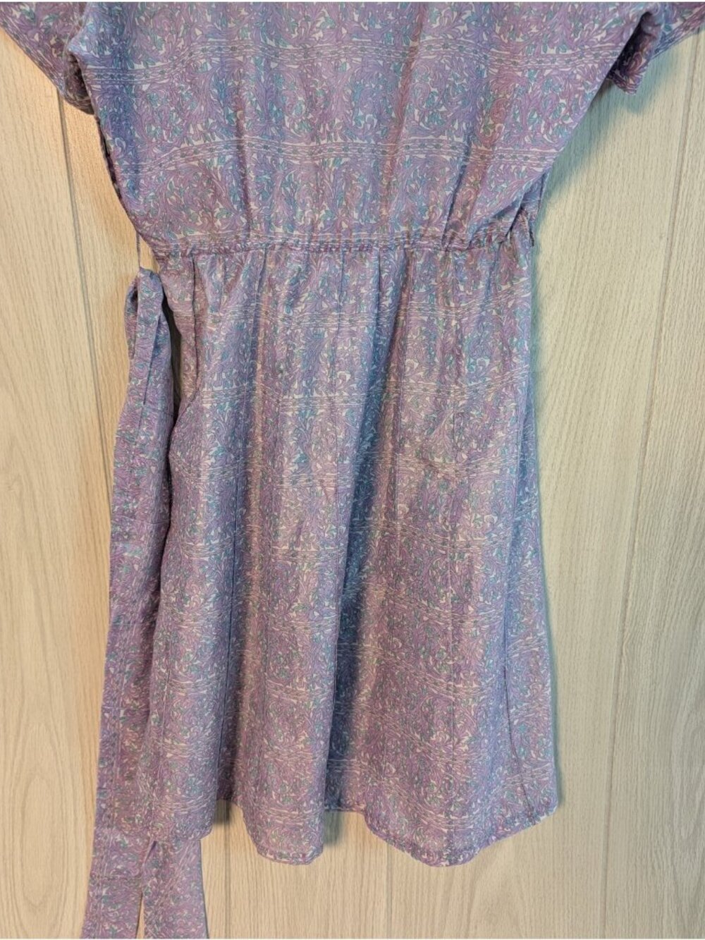 Vintage 50’s-60’s Caldwell Casuals Floral Dress Women’s 100% Bemberg Rayon Yarn - Picture 6 of 10